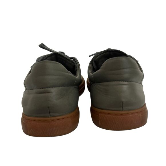 M.Gemi Leather Sneakers Mens Size 47 US 13 Gray Gum Sole Minimalist Italy main image 7
